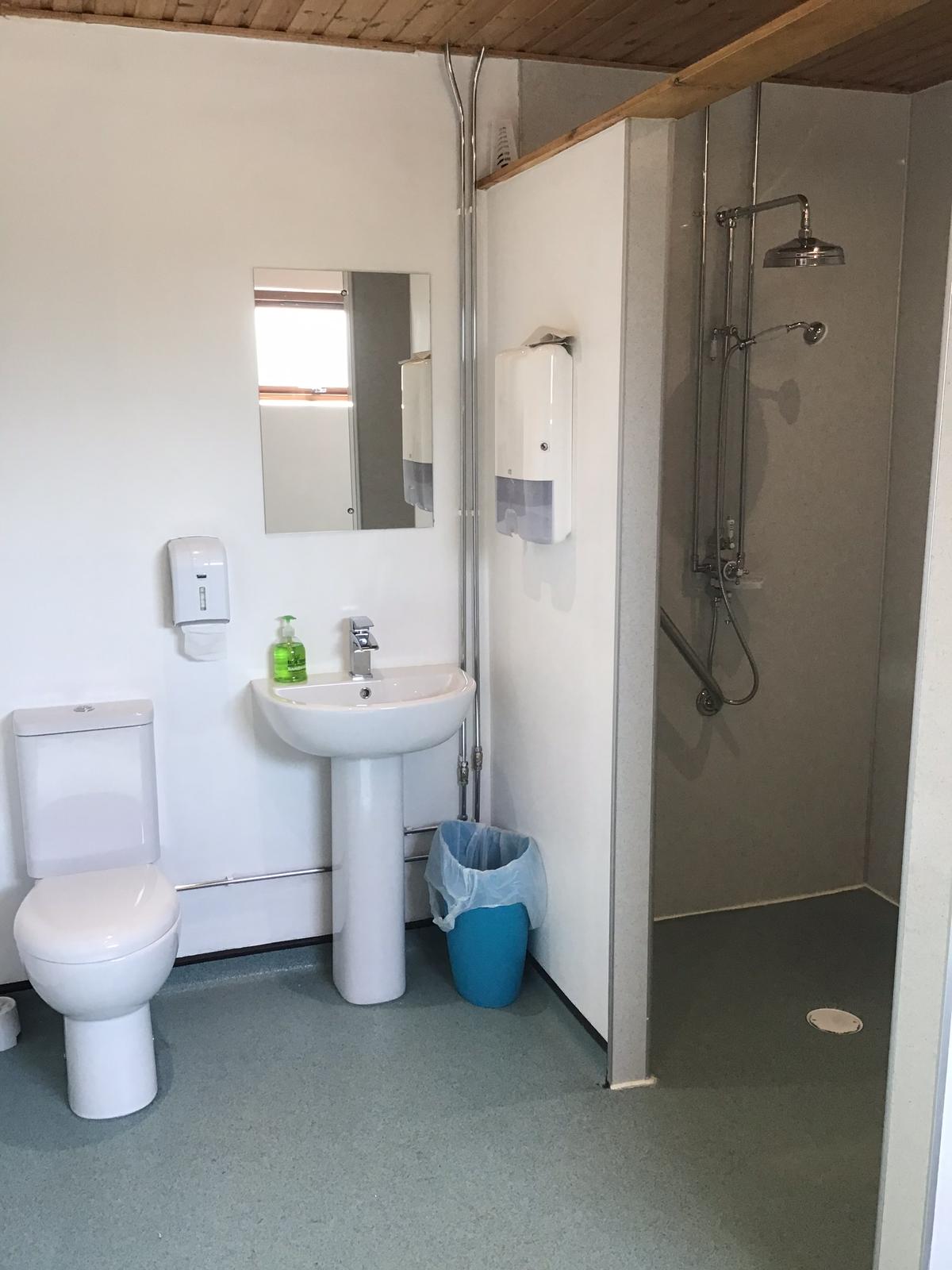 Accessible and family wet rooms at Dovecot Caravan Park