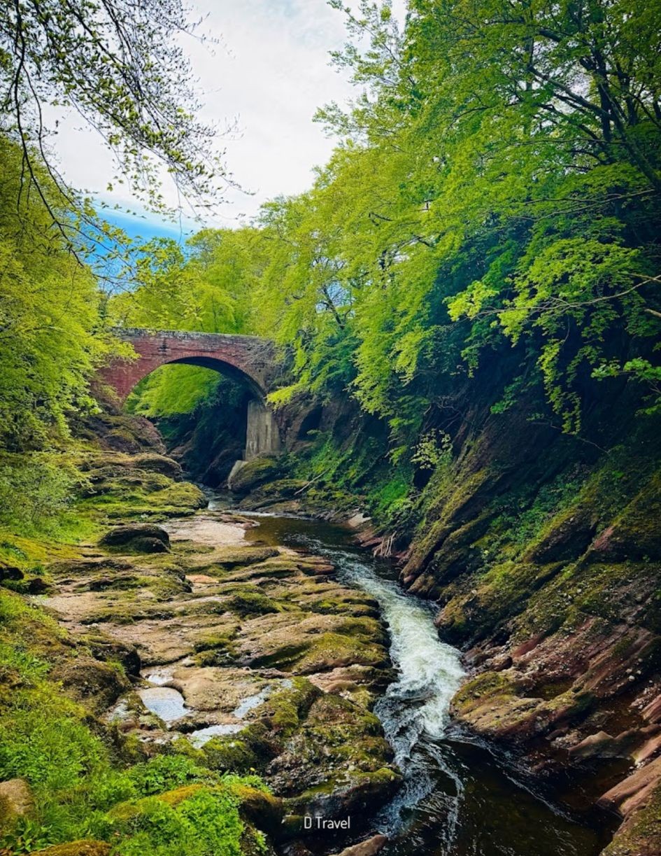 River and bridge near Dovecot