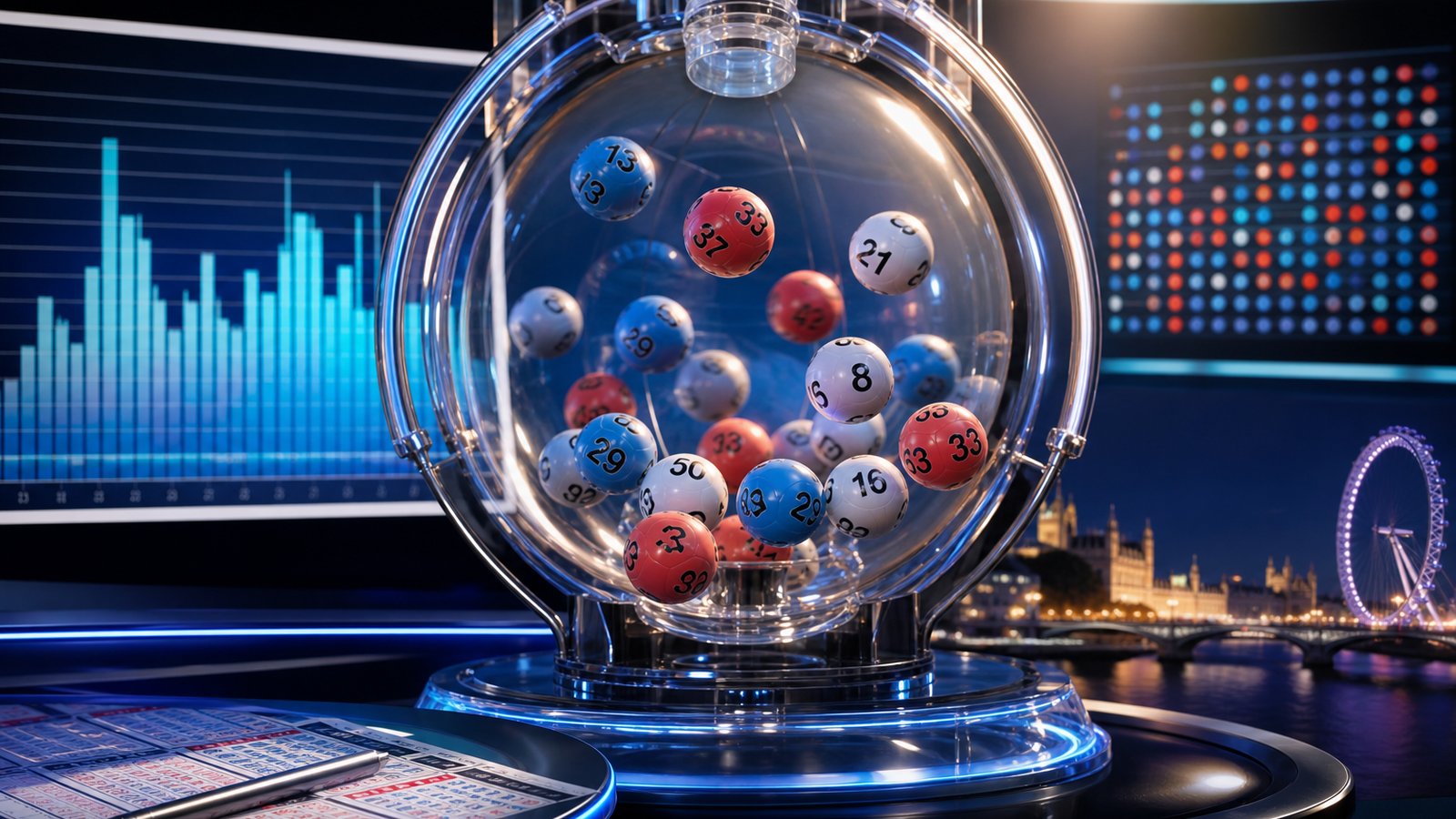 Visual representation of EuroMillions draw history and number patterns.