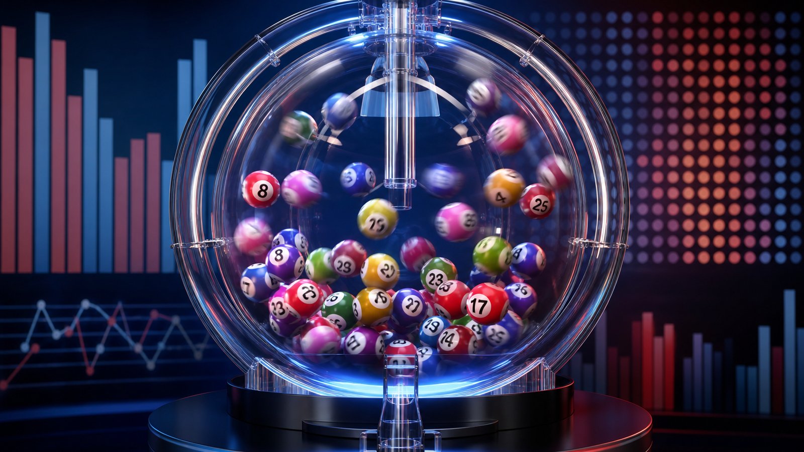 A visual representation of Lotto number analysis and historical draw records.