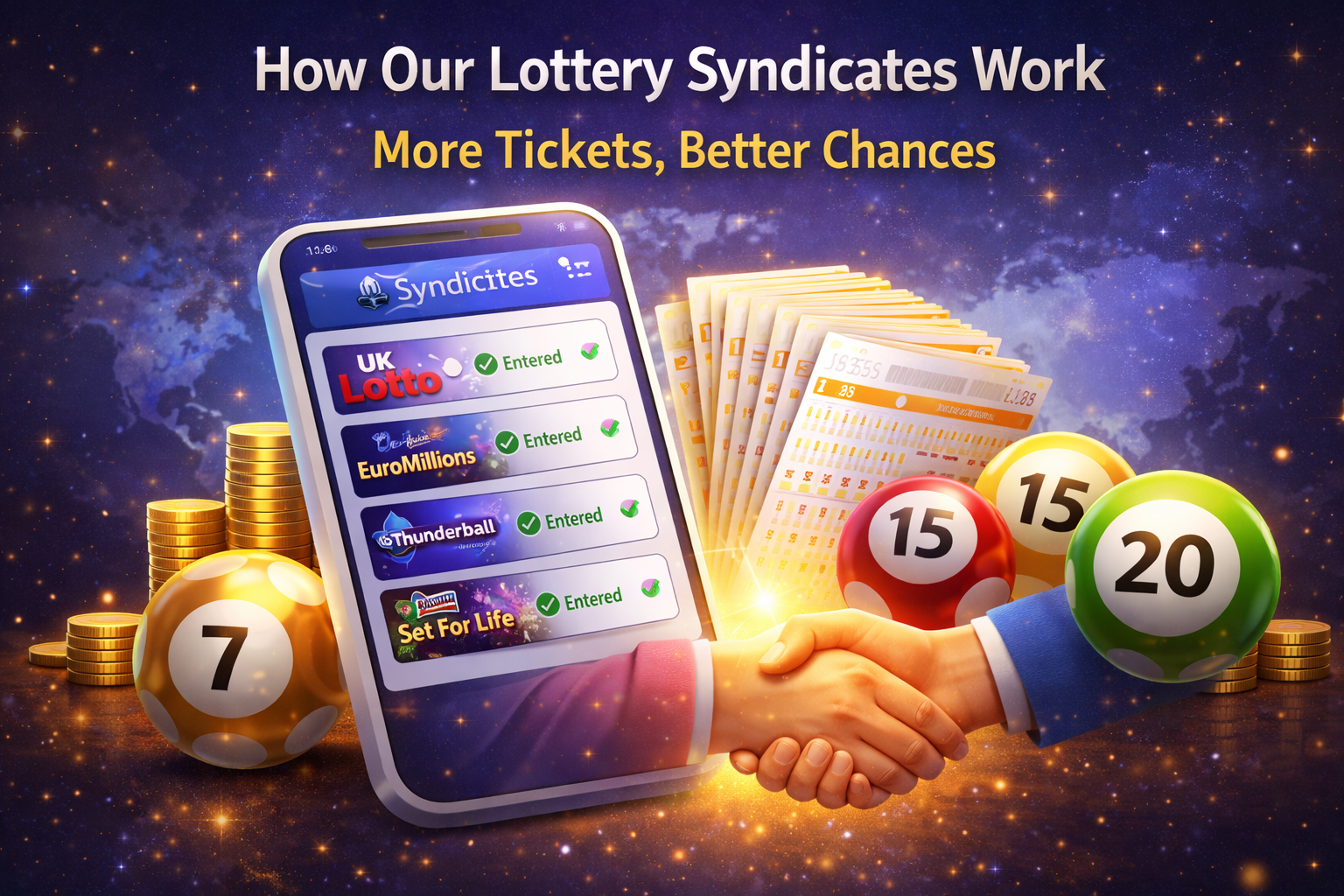 How Our Lottery Syndicates Work: More Tickets, Better Chances