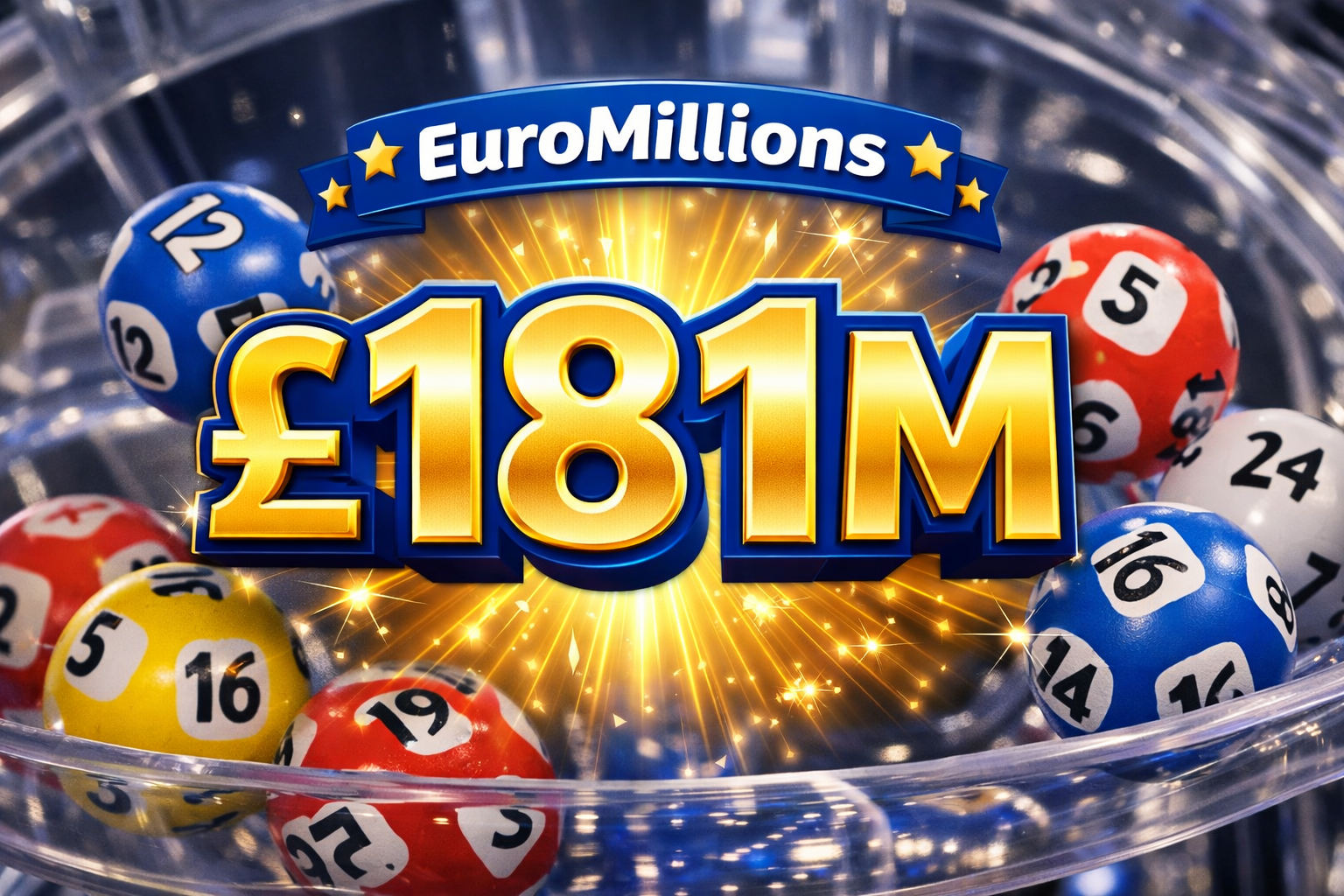 EuroMillions Jackpot Reaches £181 Million for Tuesday’s Draw