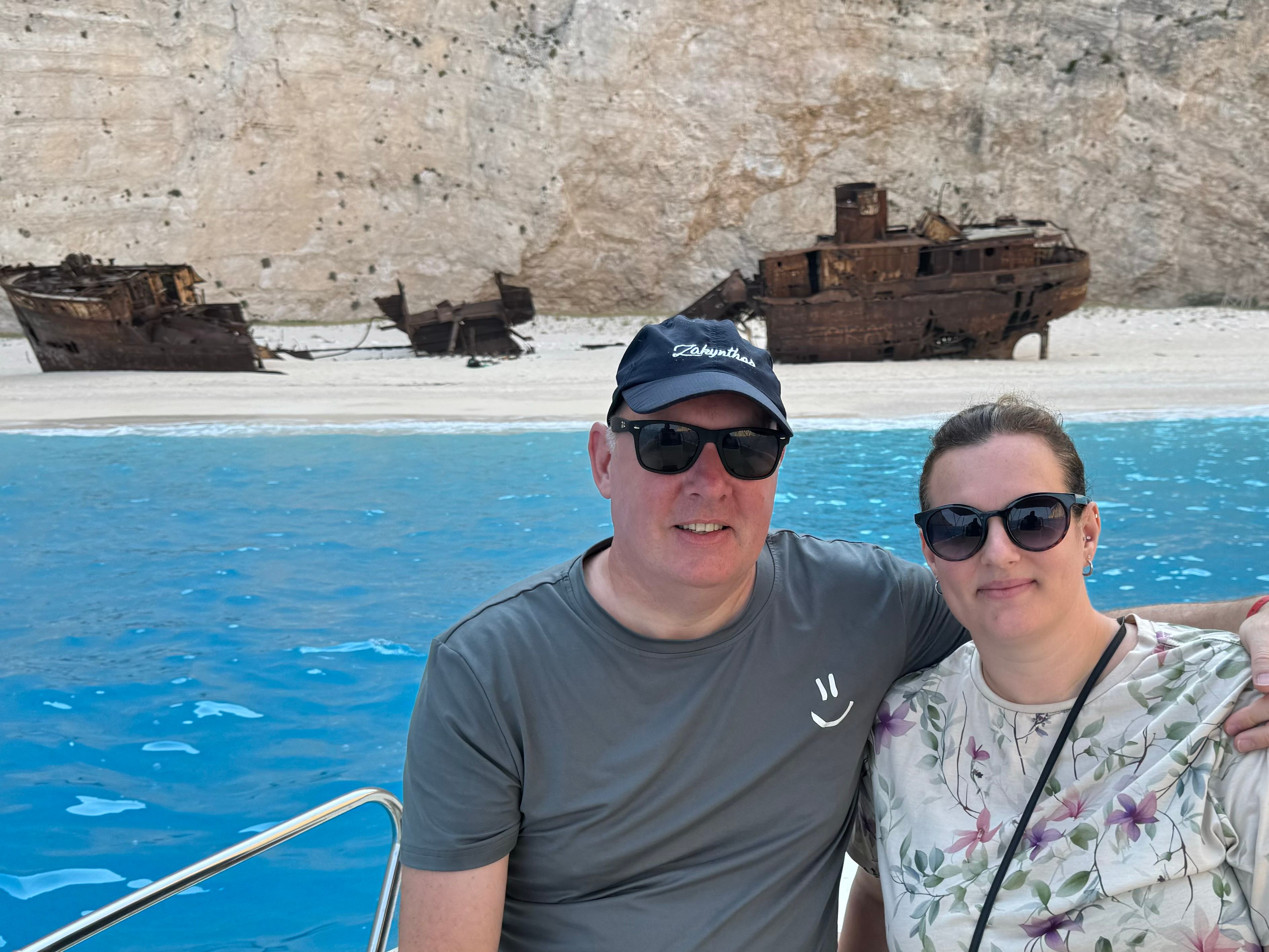Steve & Julie in Zakynthos