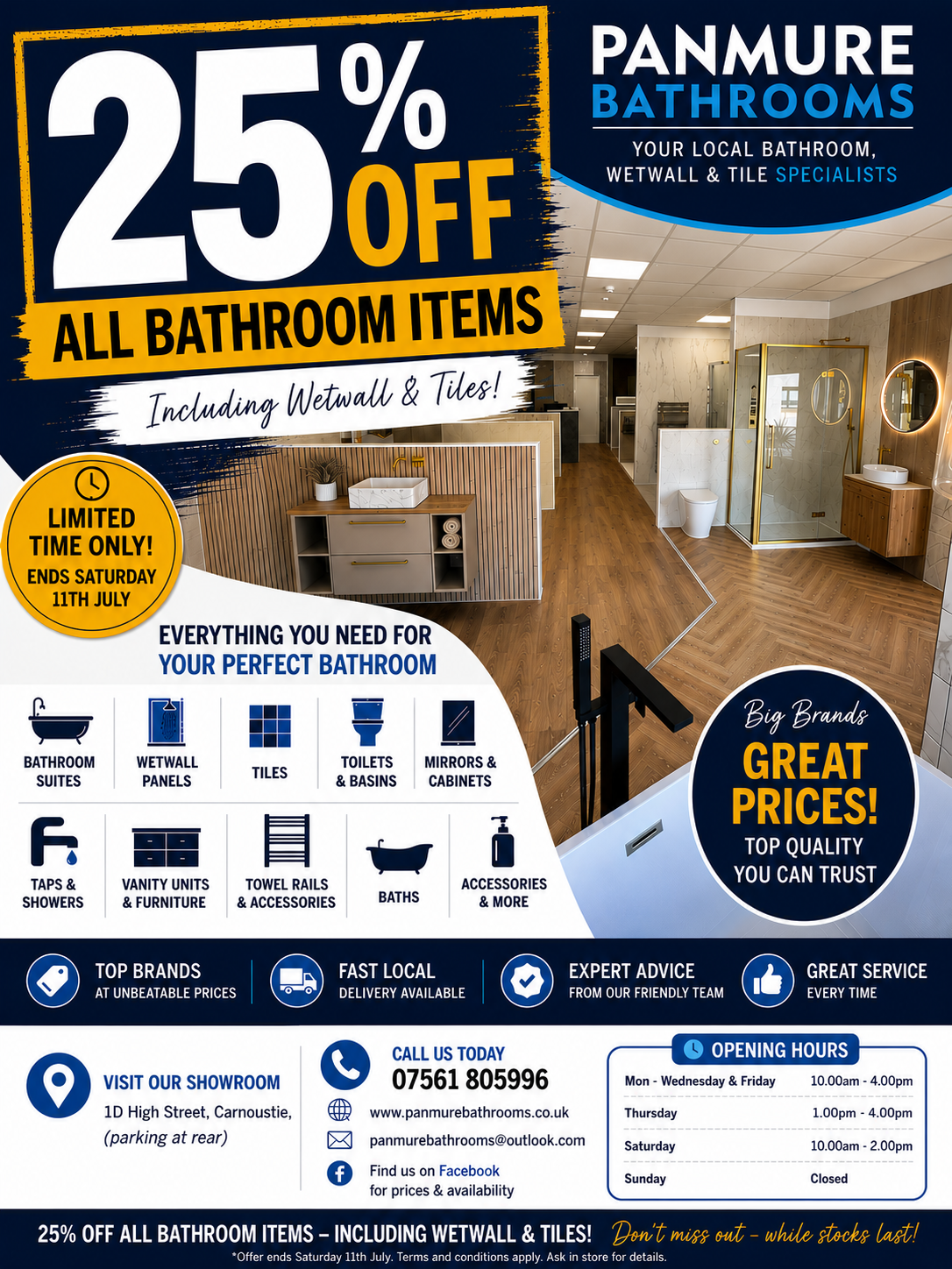 Transform Your Bathroom in Carnoustie: Enjoy 25% Off This Season