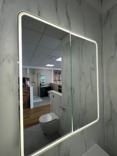 Led mirrors, cabinets