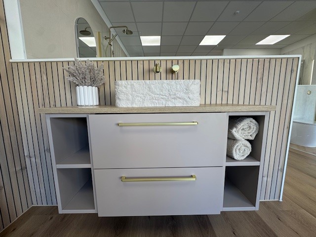 wall hung basins with additional storage